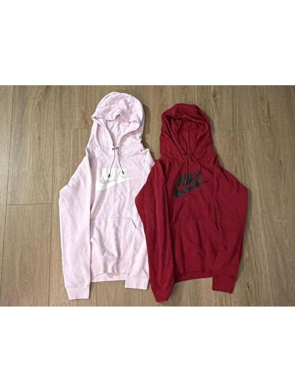 Nike Sportswear Essential Pullover Hoodie (Bundle of 2 - Pink and Maroon)